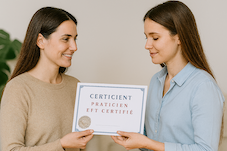 Certification de "Praticien EFT Certifié" de l'Ecole EFT France par Geneviève Gagos